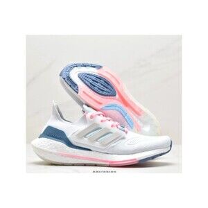 Adidas Ultraboost 22 Running Sneakers Shoe NWT White Pink Blue Size 6.5